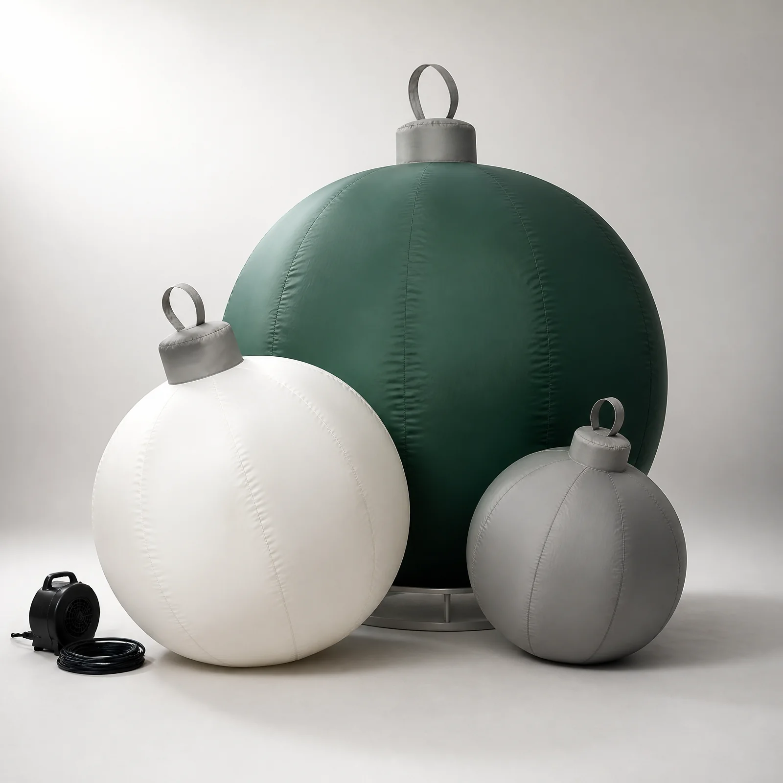 Oversized matte inflatable seasonal ornaments