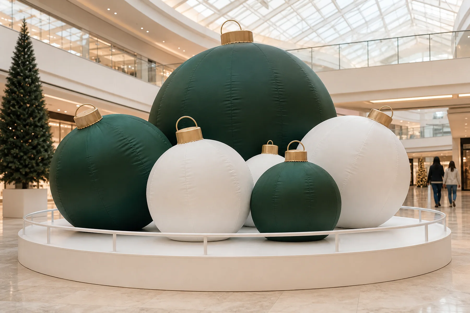 Oversized matte inflatable seasonal ornaments