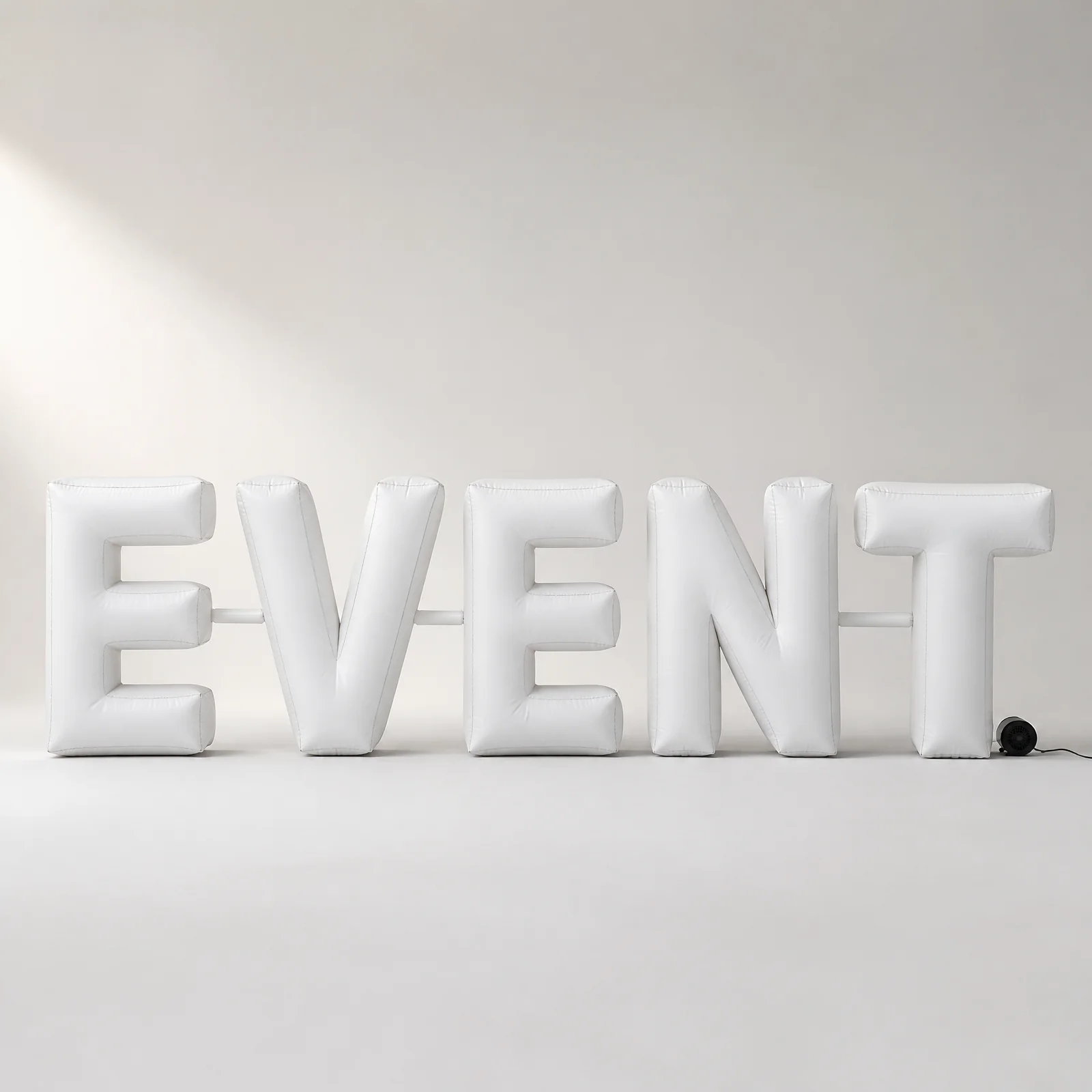 Continuous inflatable event wordmark silhouette