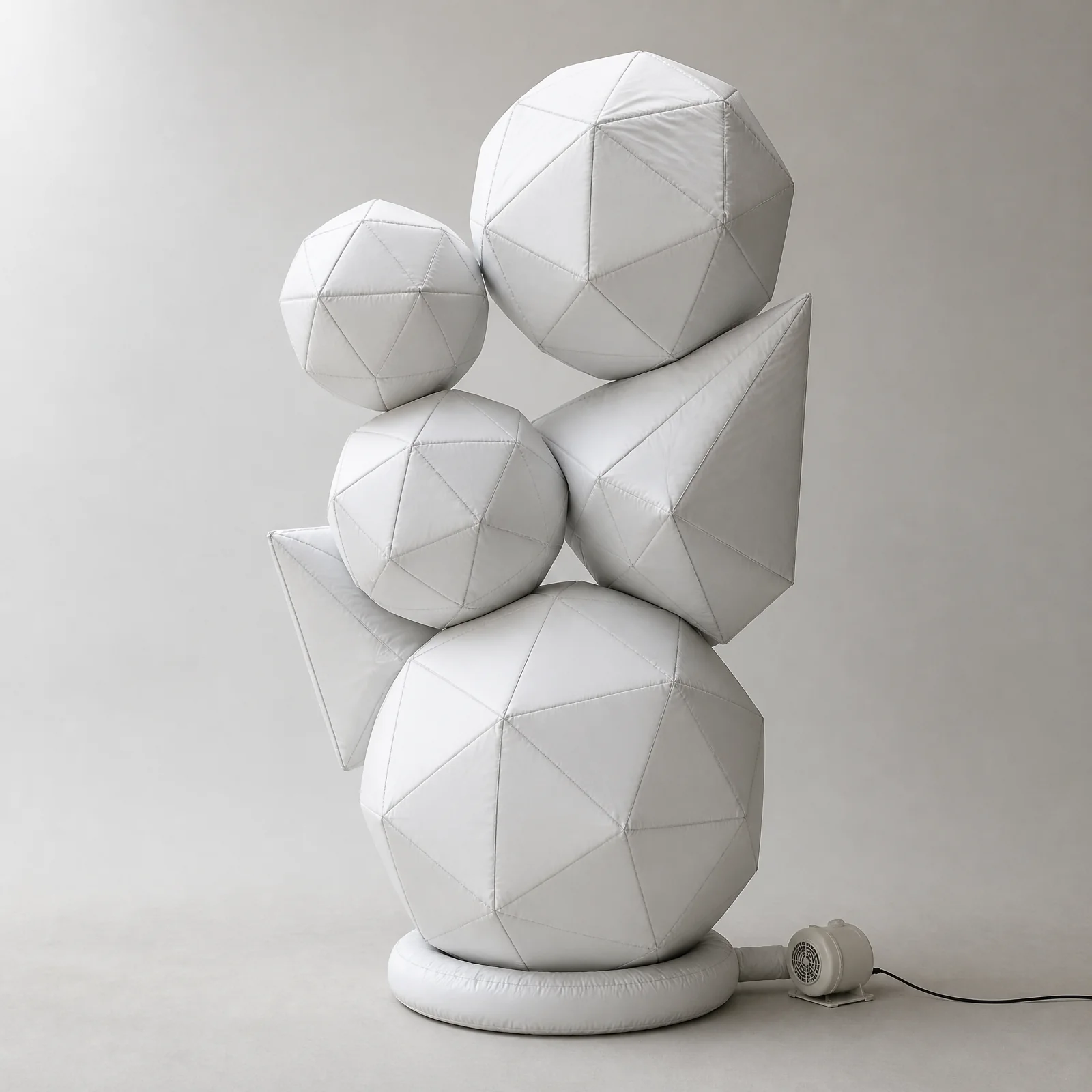 Faceted inflatable spheres and angular volumes