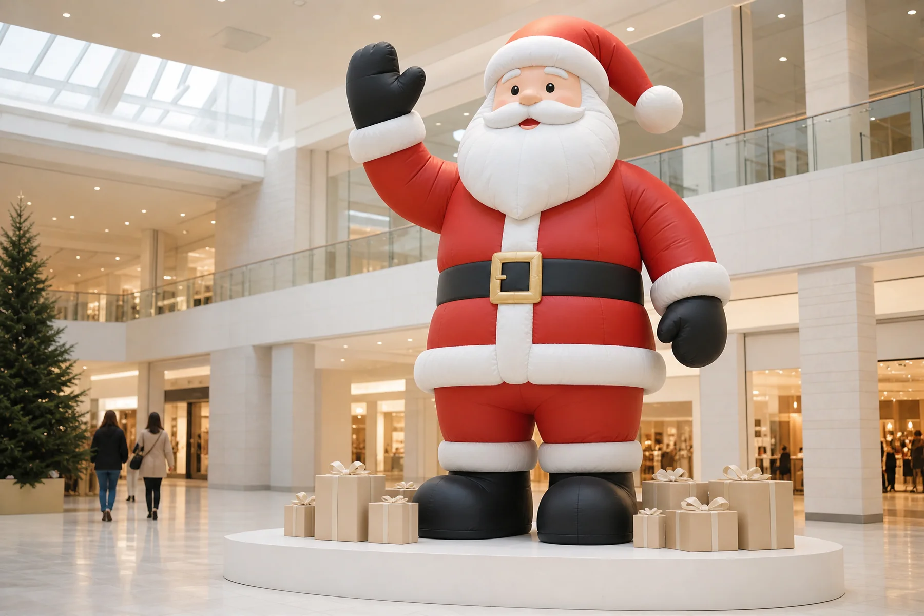 Generic giant inflatable santa with hat and coat volume