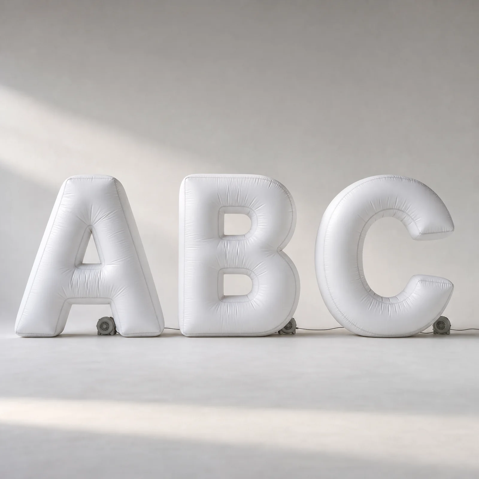 Standalone inflatable abc letter units