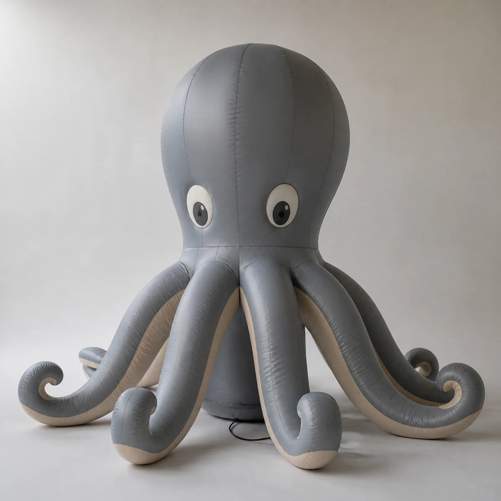 Original domed inflatable octopus with expressive tentacles