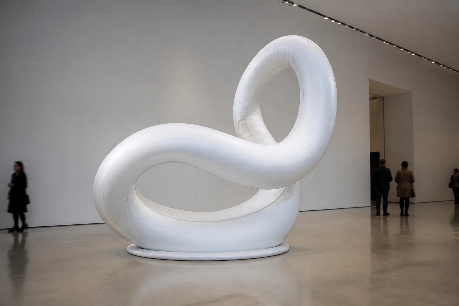 Flowing continuous abstract inflatable form