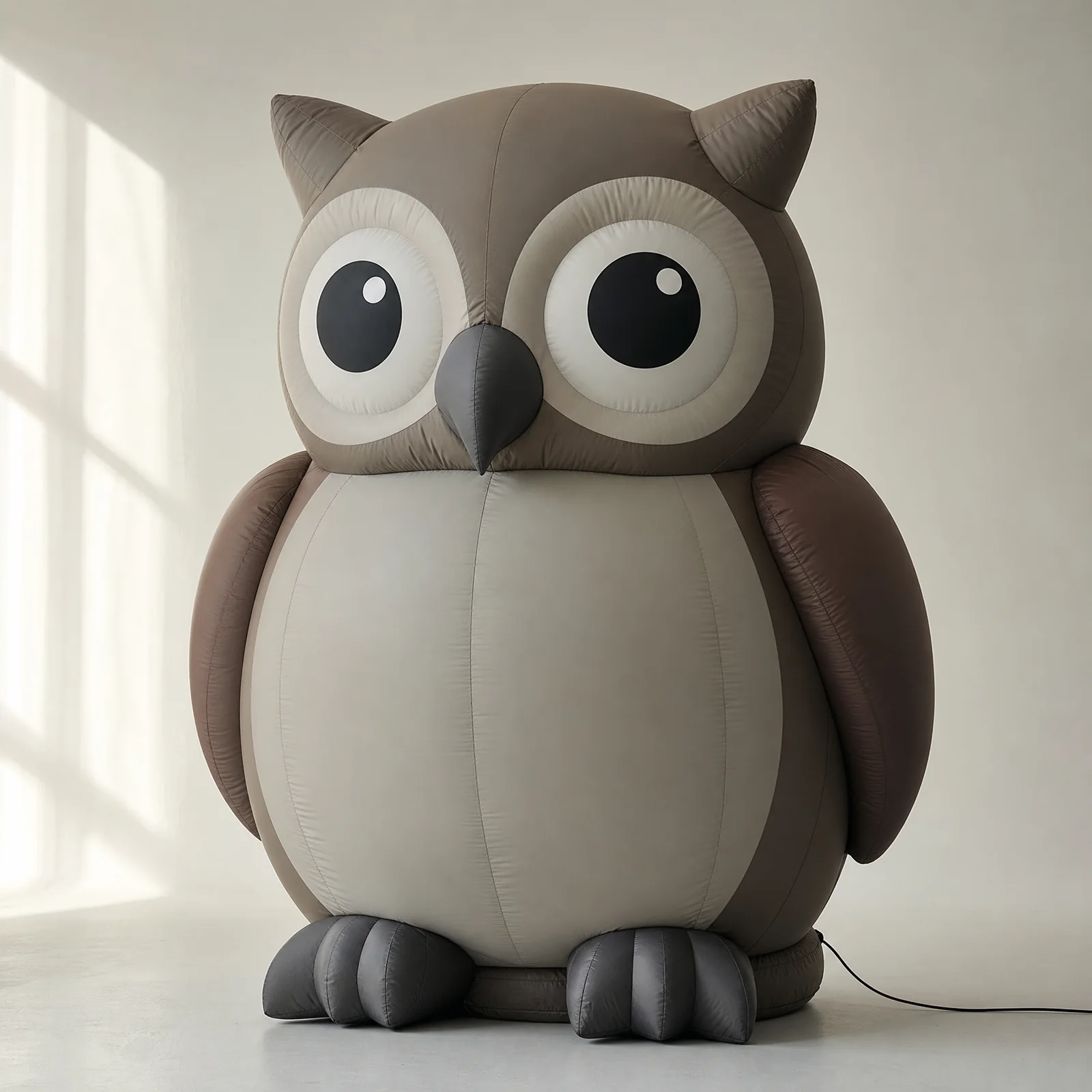 Original wide-eyed inflatable owl with wings