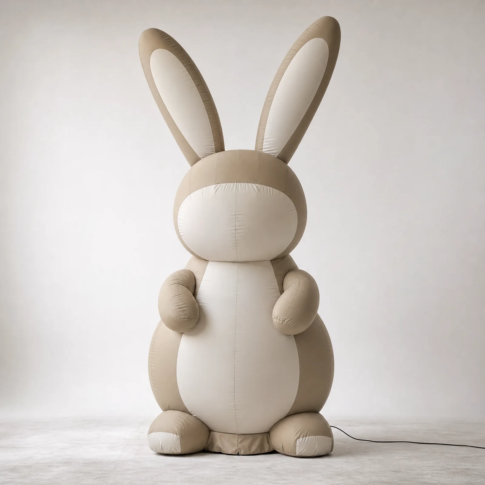 Original upright inflatable rabbit with elongated ears